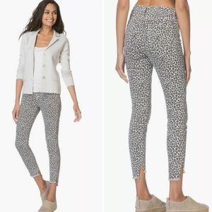Current Elliot Stiletto Jeans Snow Leopard Print Size 32